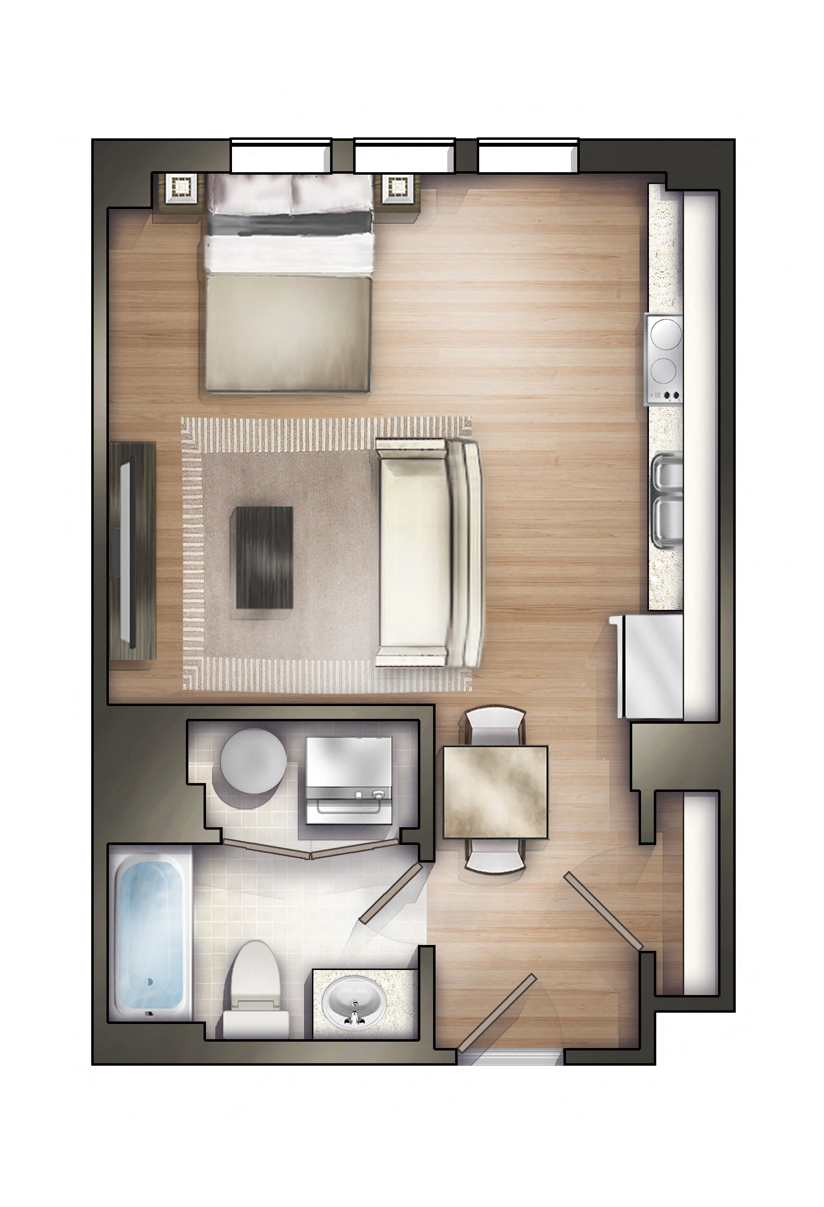 721 Broad Street, Suite 305 Studio-2 Beds Apartment for Rent - Photo Gallery 35